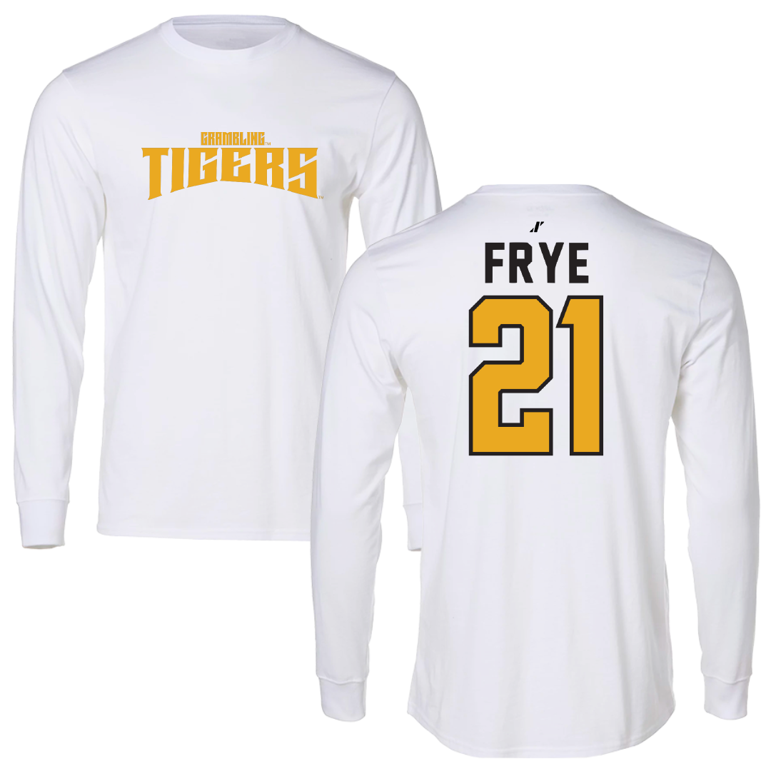 Grambling State University Soccer White Classic Performance Long Sleeve - #21 Aaniyah Frye