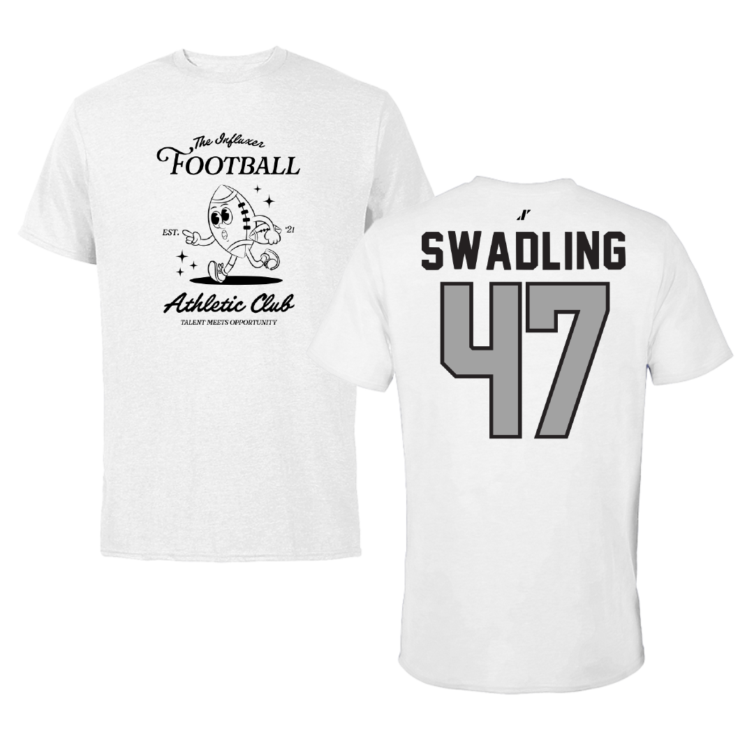 Football White Influxer Athletic Club Tee - #47 Andrew Swadling