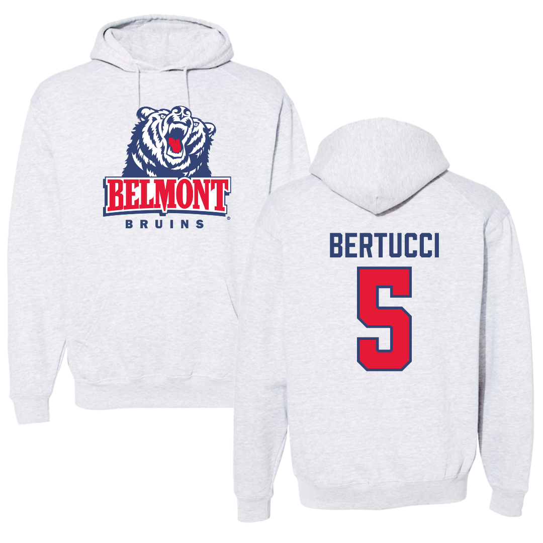 Belmont University Softball Gray Hoodie - #5 Ella Bertucci