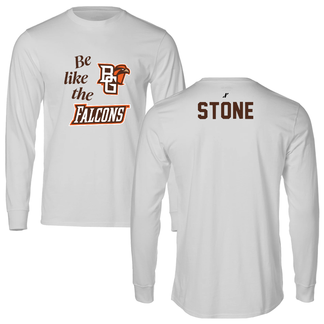 Bowling Green State University Gymnastics Light Gray Be Like Us Long Sleeve - Lanie Stone