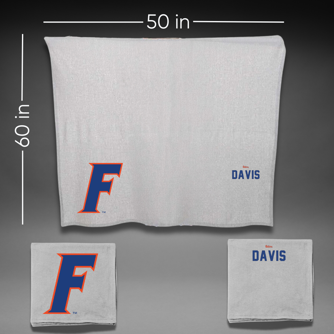 University of Florida TF and XC Gray Blanket - Kayla Davis