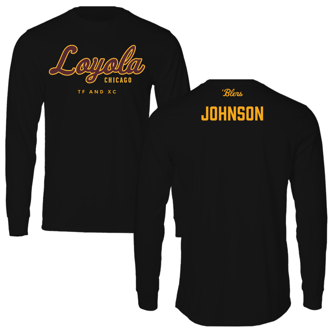 Loyola University-Chicago TF and XC Black Performance Long Sleeve - Jayla Johnson