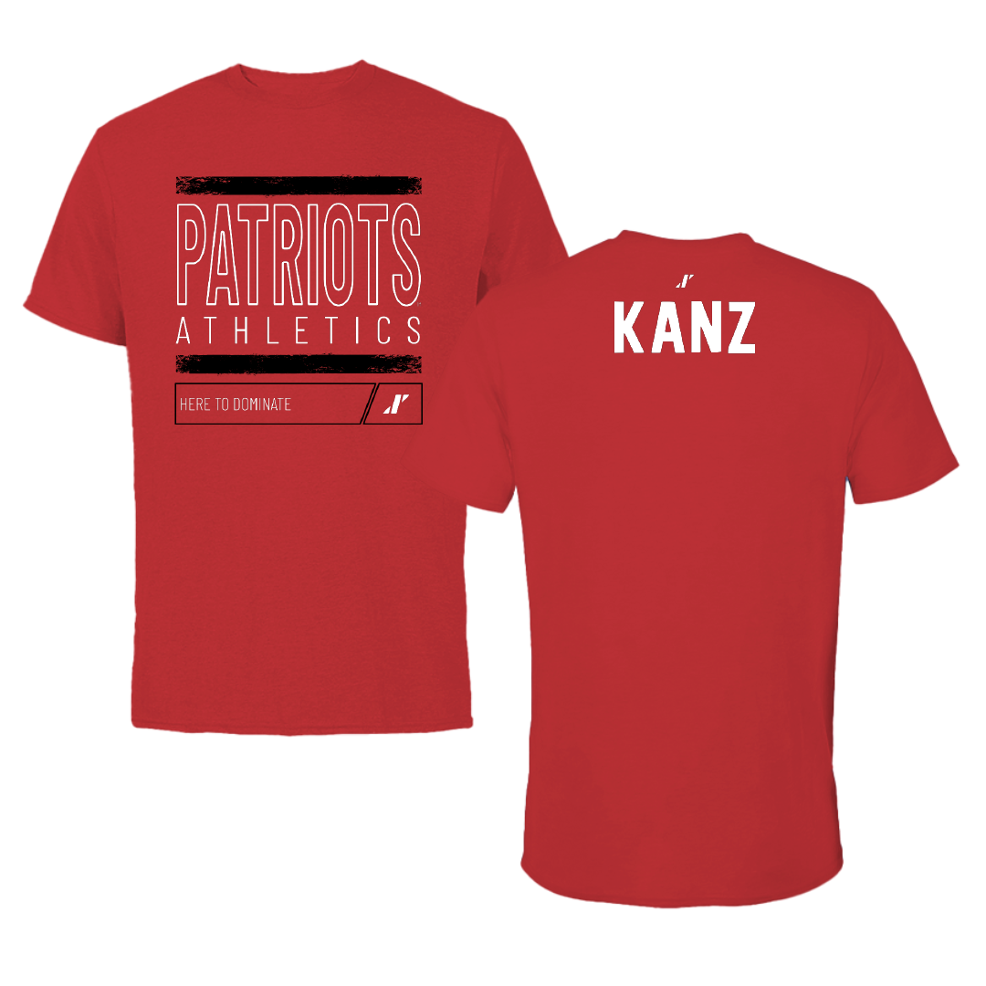 Dallas Baptist University TF and XC Red Dominate Tee - Daniel Kanz