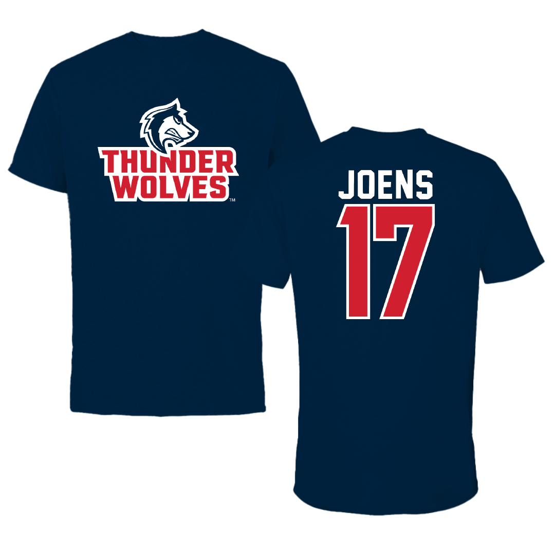 Colorado State University-Pueblo Volleyball Navy Tee - #17 Rayliene Joens