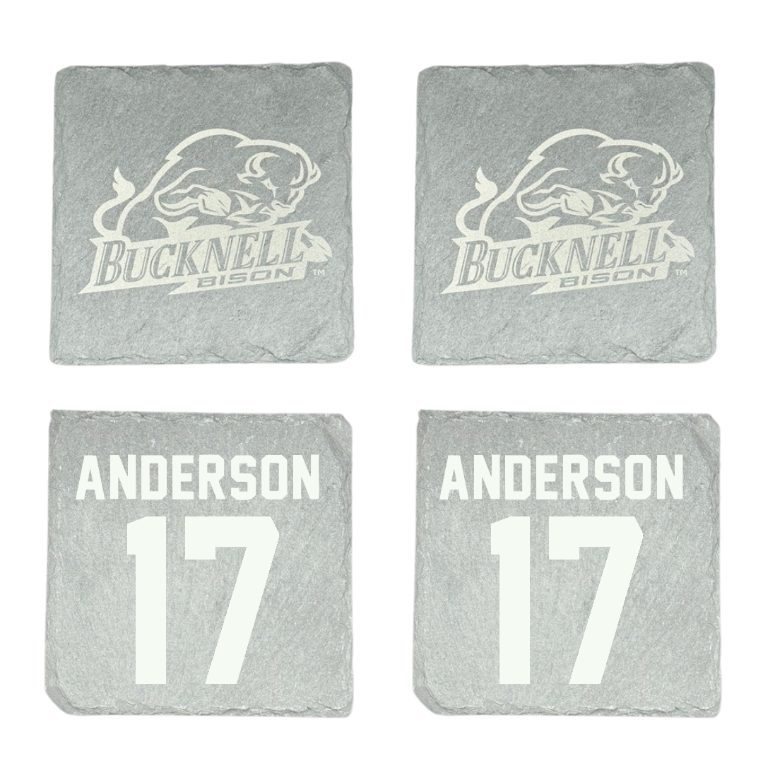 Bucknell University Football Stone Coaster (4 Pack)  - #17 Nate Anderson