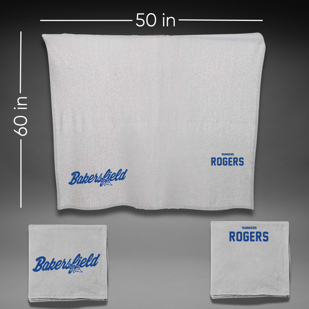 California State University-Bakersfield Wrestling Gray Blanket - Brock Rogers