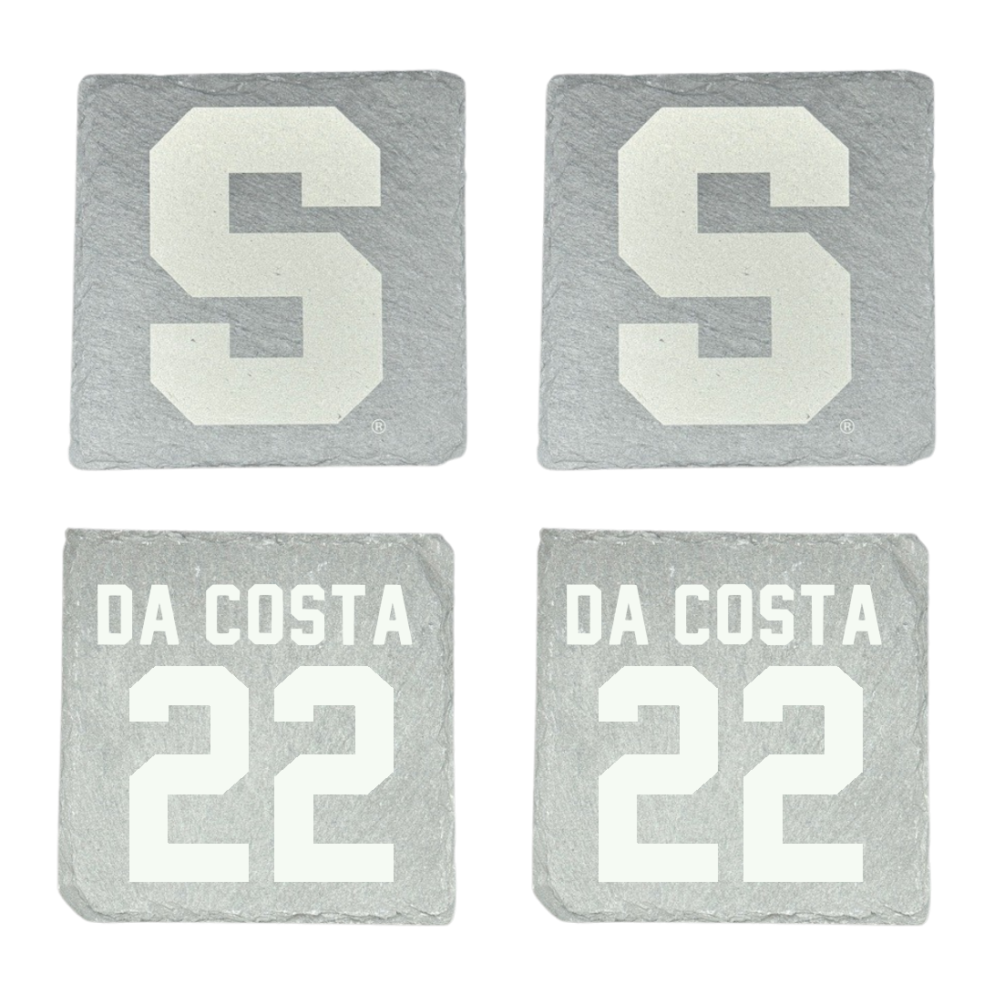 Syracuse University Soccer Stone Coaster (4 Pack)  - #22 Kelvin Da Costa