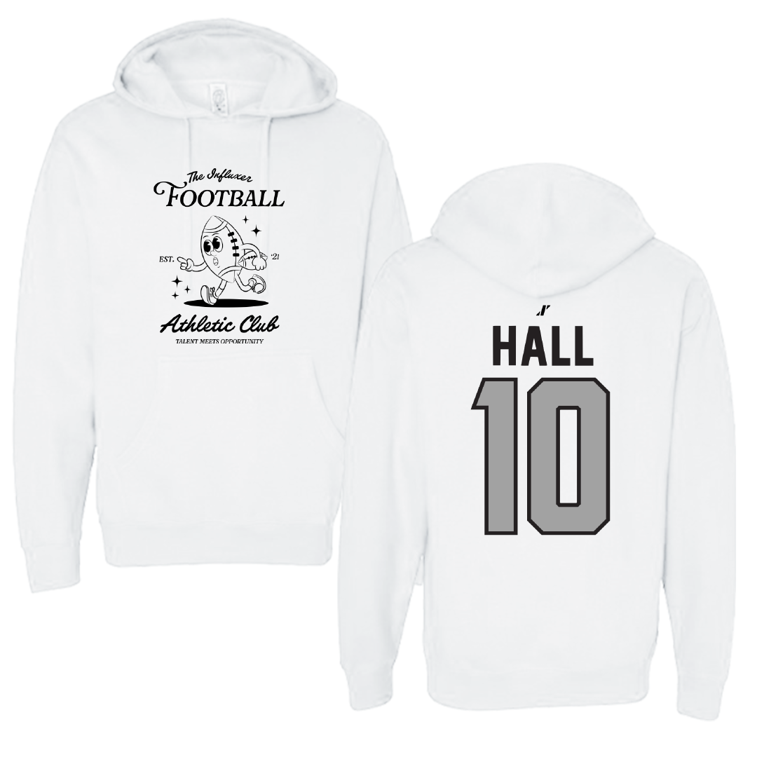 Football White Influxer Athletic Club Hoodie - #10 Johnathan Hall