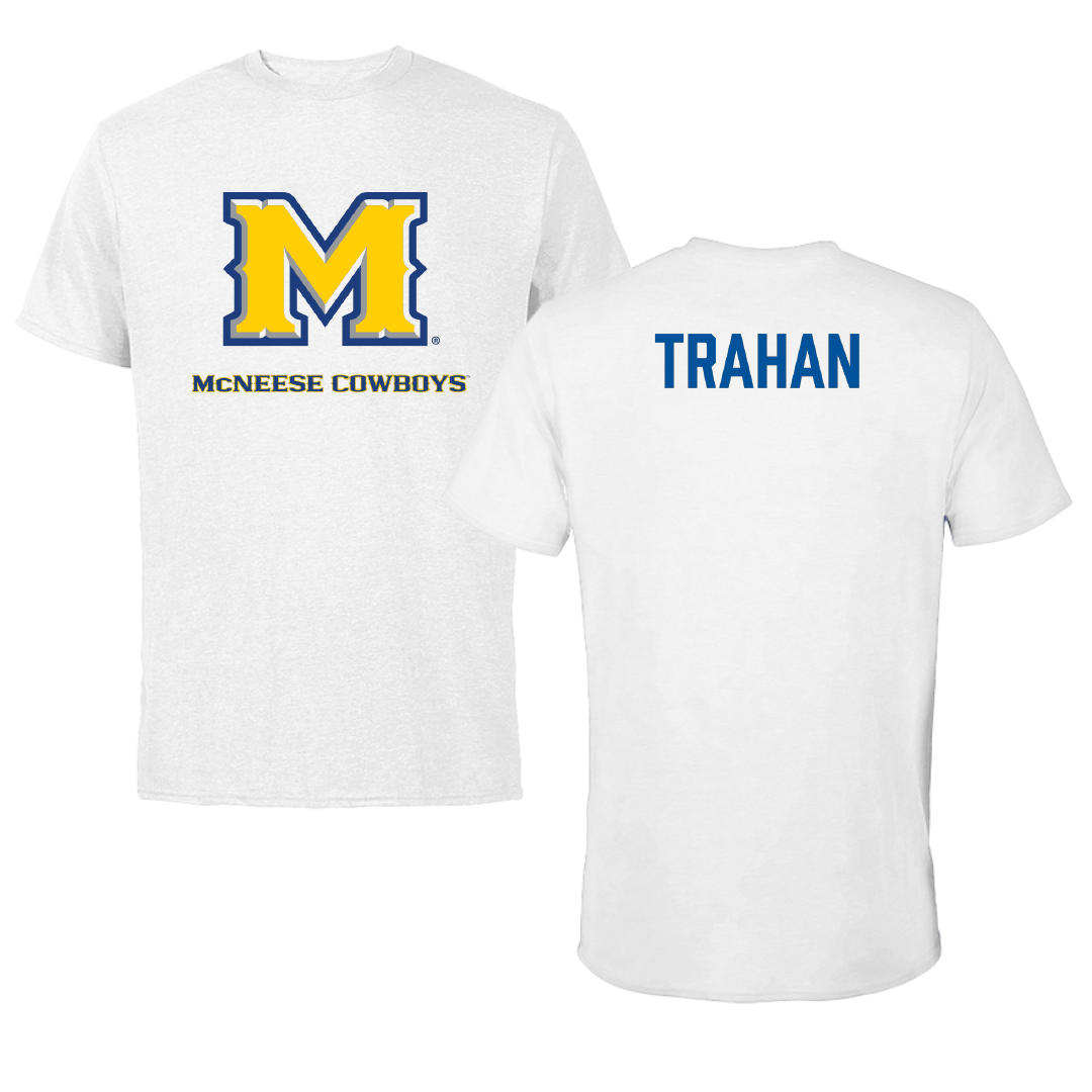 McNeese State University TF and XC White Performance Tee - Bridget Trahan