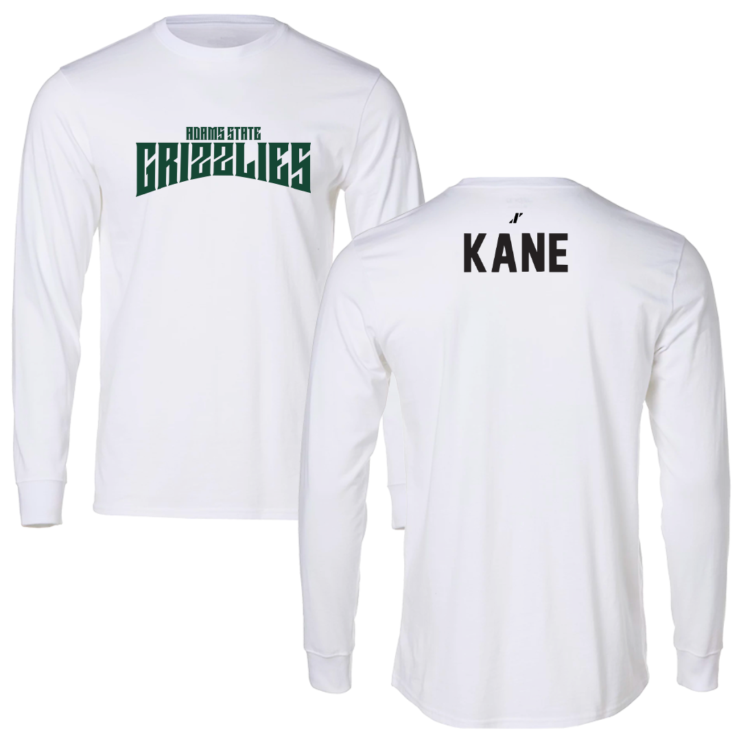 Adams State University TF and XC White Classic Long Sleeve - Aziz Kane