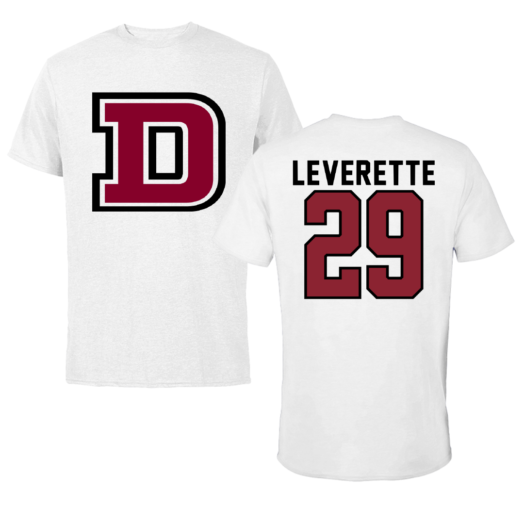 Dean College Football White Tee - #29 Corey Leverette