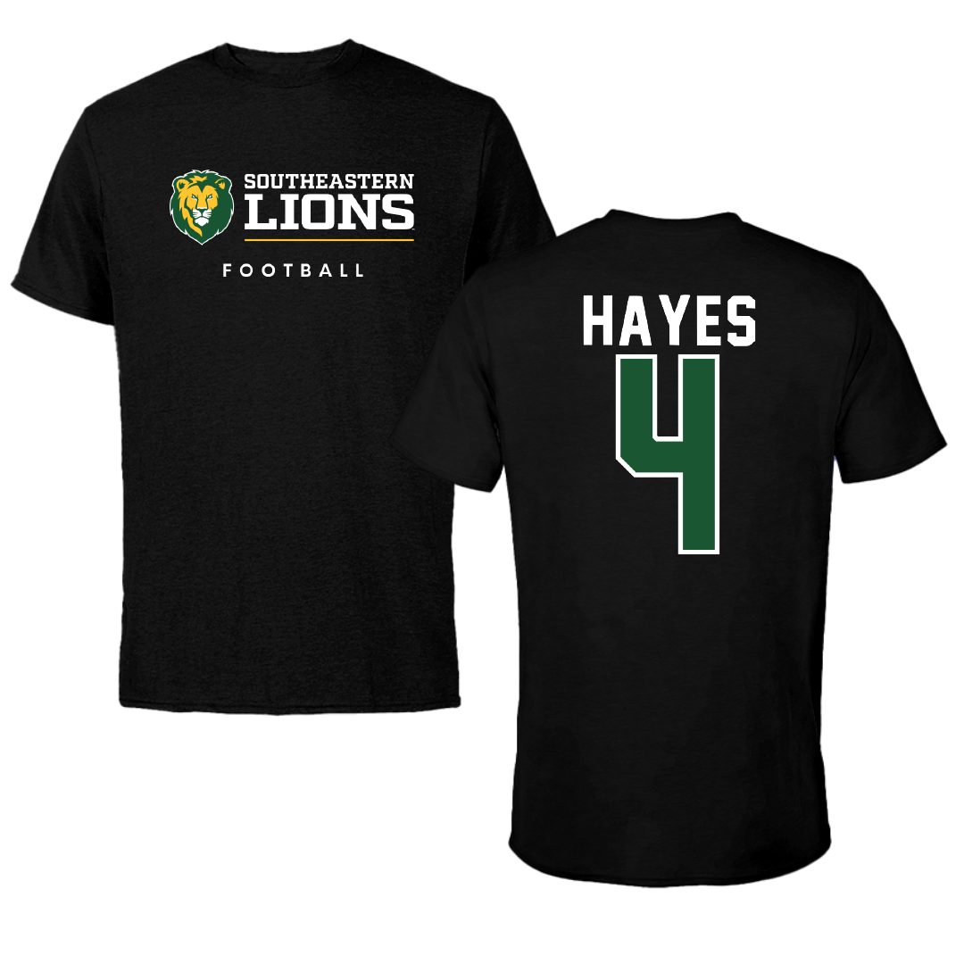 Southeastern Louisiana University Football Black Performance Tee - #4 Brandon Hayes