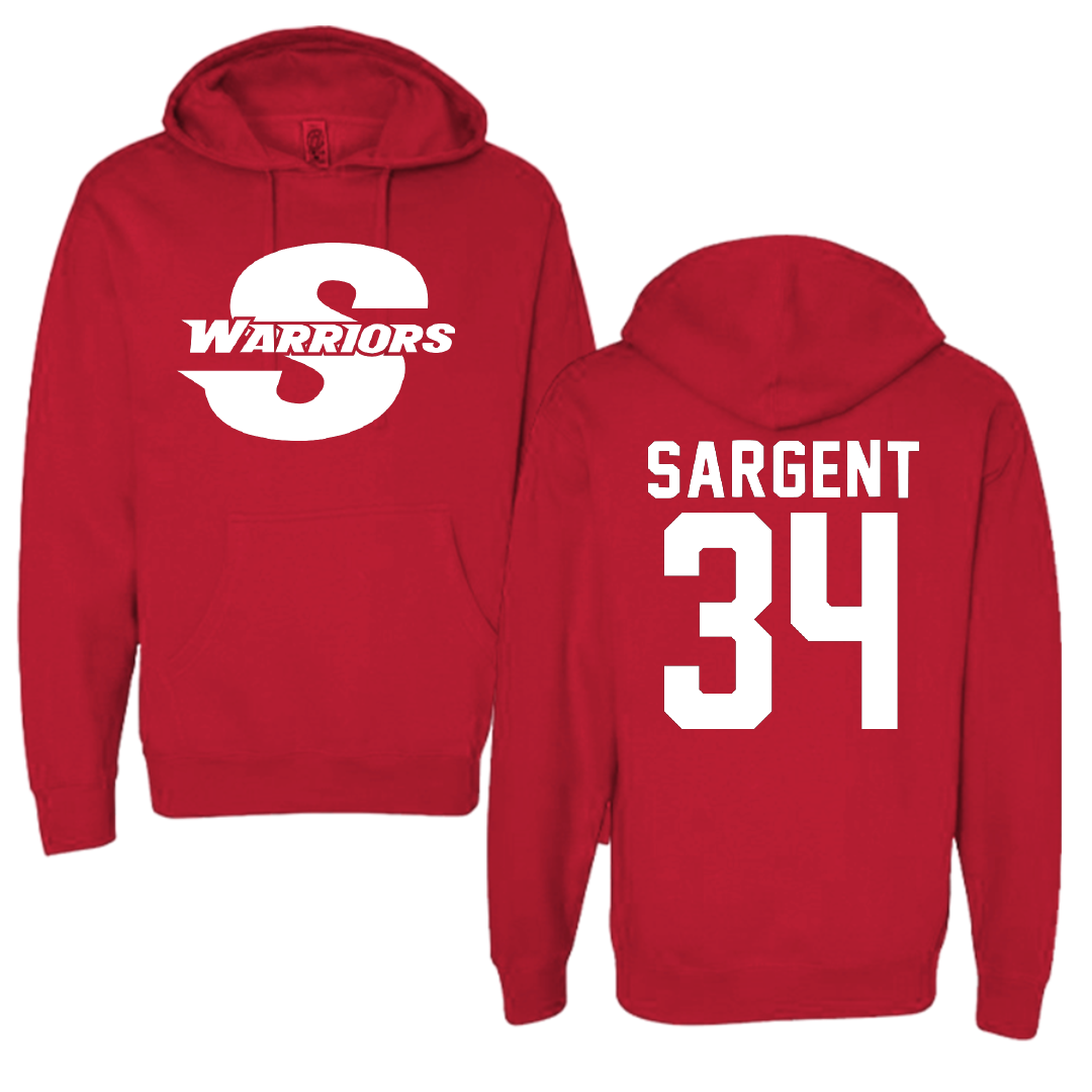 Stanislaus State Baseball Red Hoodie - #34 Austin Sargent