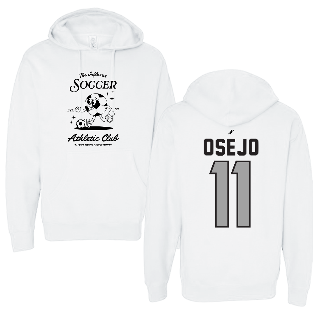 Soccer White Influxer Athletic Club Hoodie - #11 Daniela Osejo