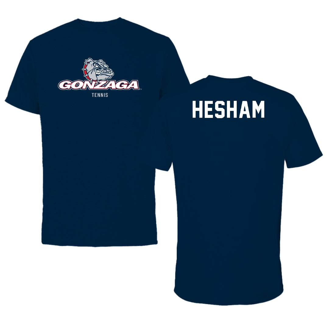 Gonzaga University Tennis Navy Block Tee - Norhan Hesham