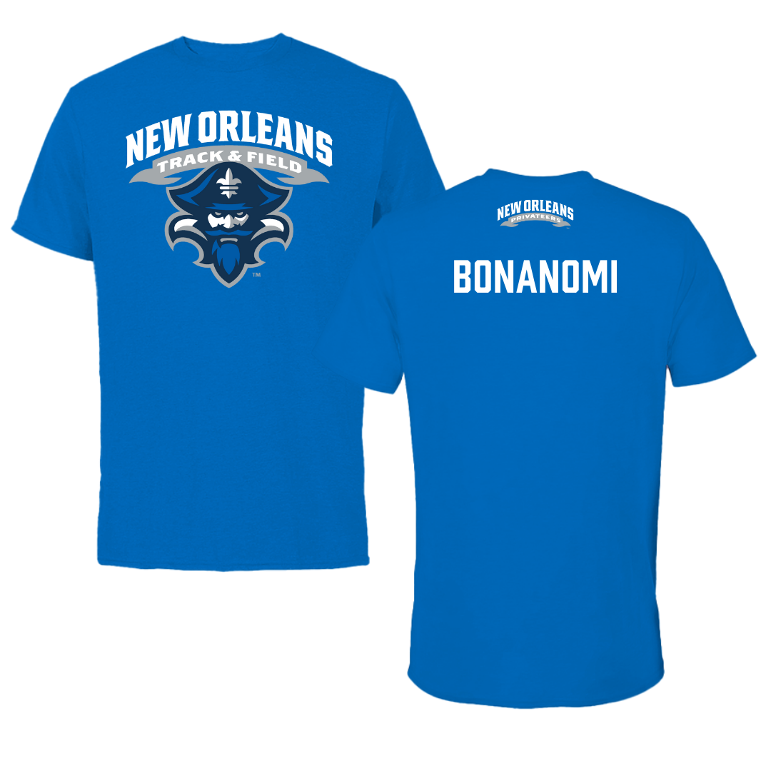 University of New Orleans TF and XC Blue Performance Tee - Irene Bonanomi