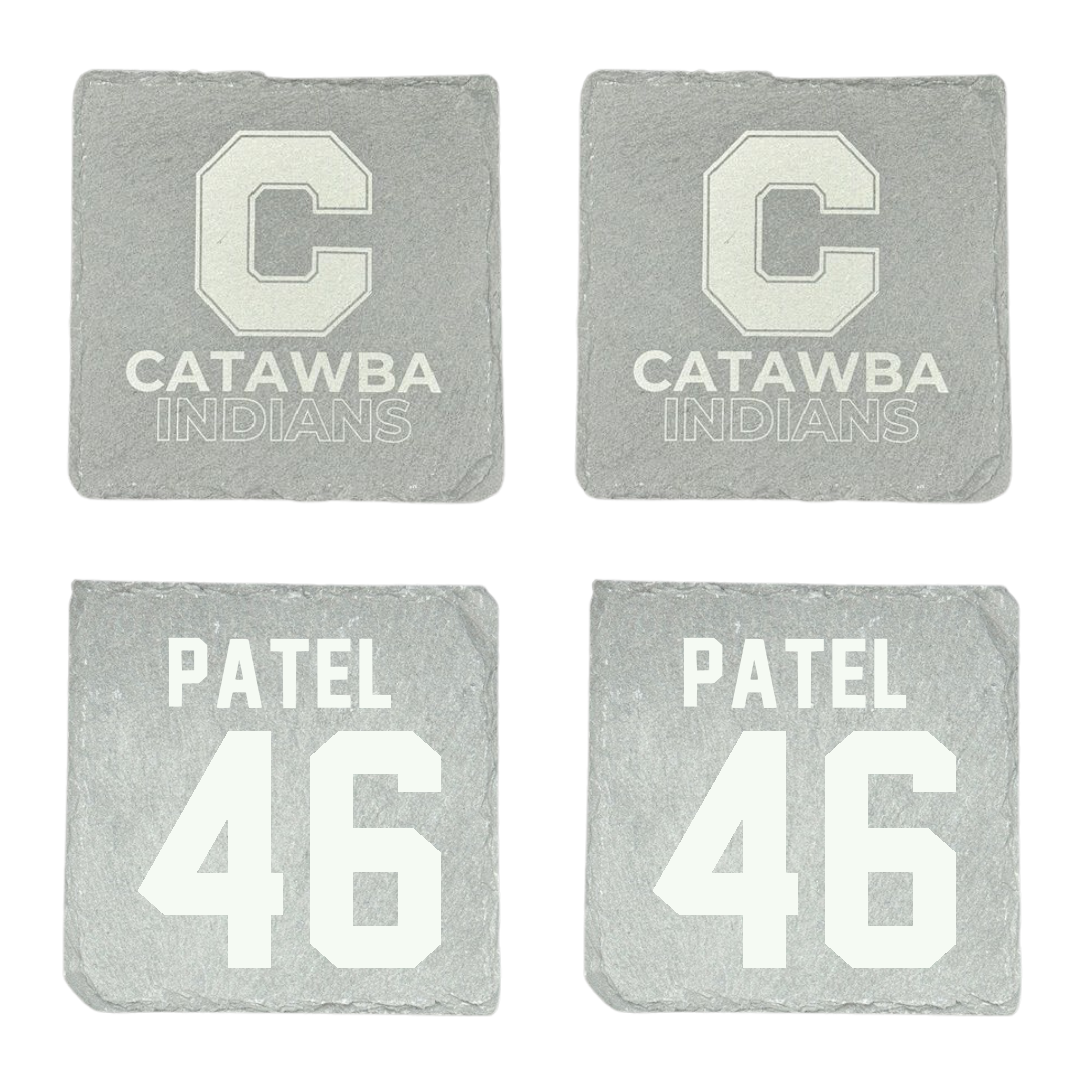 Catawba College Football Stone Coaster (4 Pack)  - #46 Vraj Patel