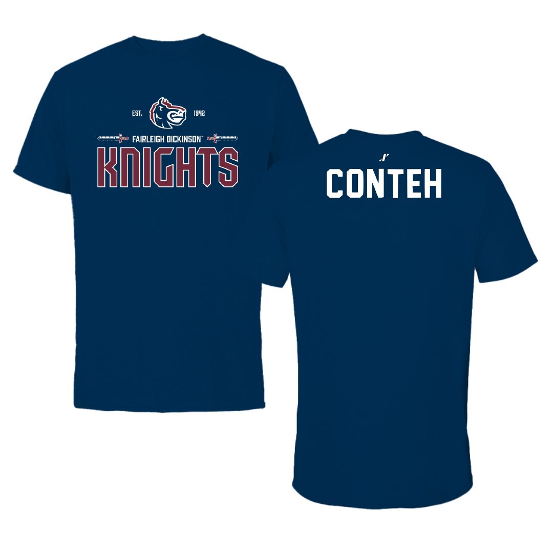 Fairleigh Dickinson University-Metropolitan Campus TF and XC Navy General Performance Tee - Ekuyami Conteh
