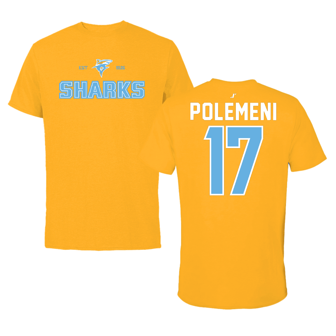 Long Island University Softball Gold General Performance Tee - #17 Alyssa Polemeni