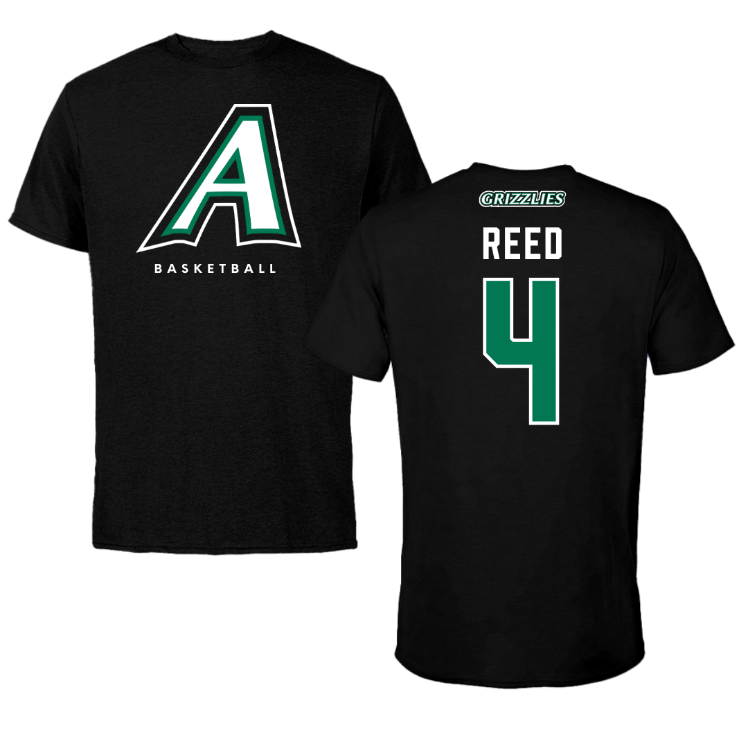 Adams State University Basketball Black Block Tee - #4 Jaylin Reed