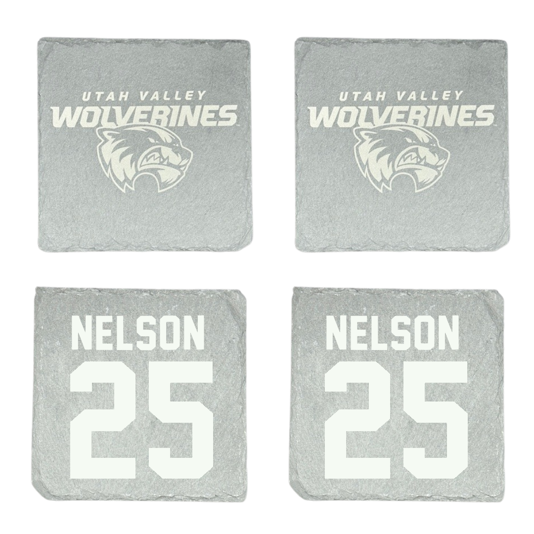 Utah Valley University Basketball Stone Coaster (4 Pack)  - #25 Halle Nelson
