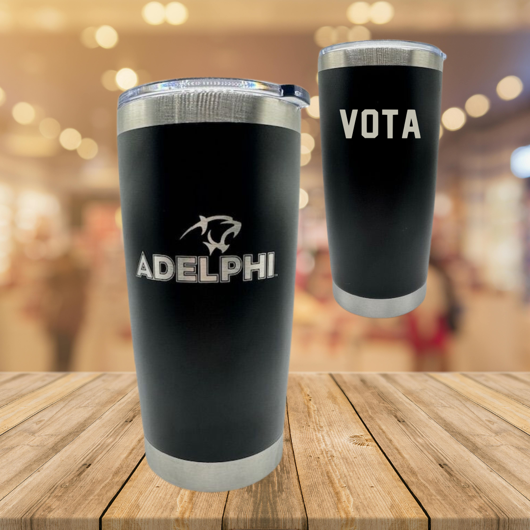 Adelphi University Dance Black Stainless Steel Tumbler - Grace Vota
