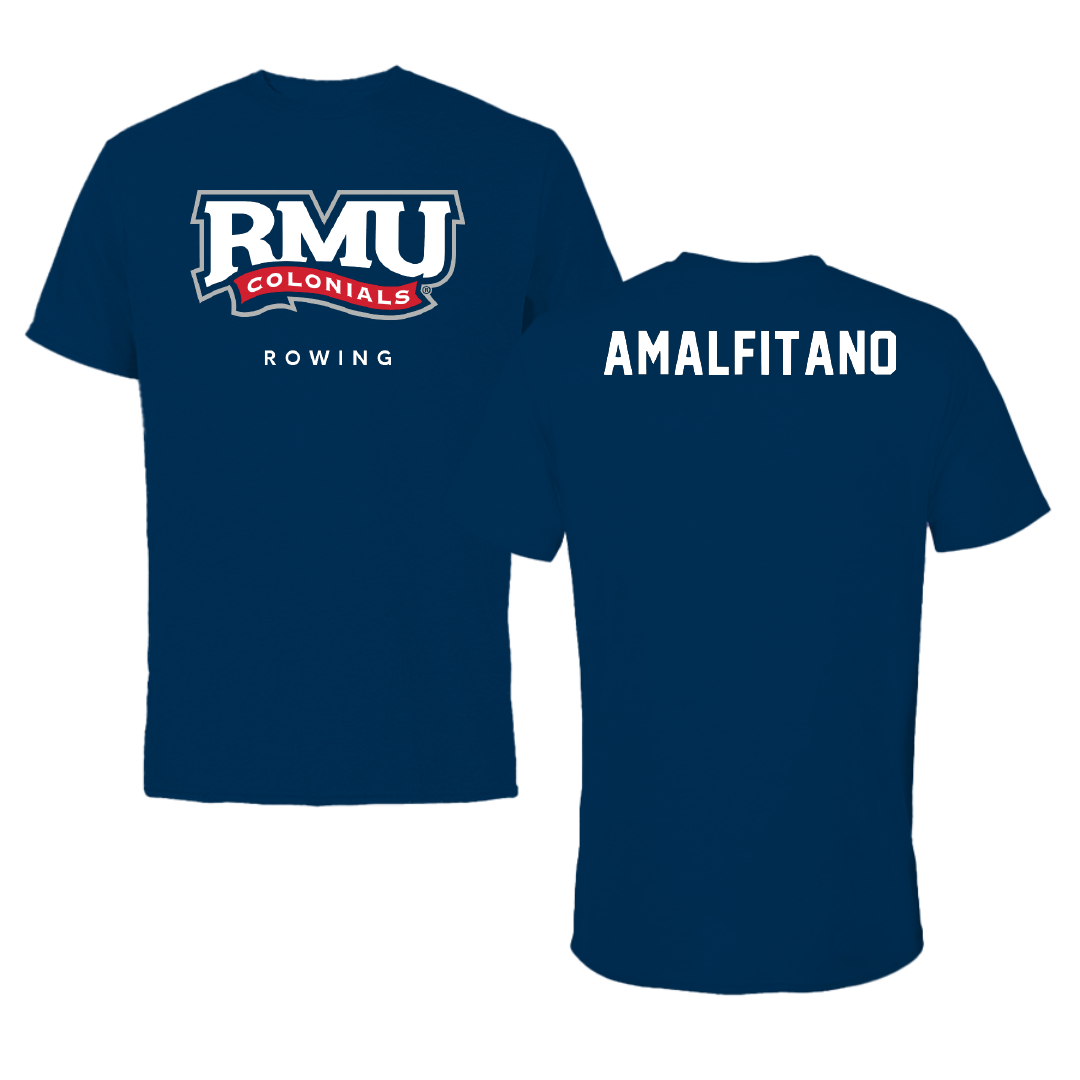 Robert Morris University Rowing Navy Tee - Michayla Amalfitano