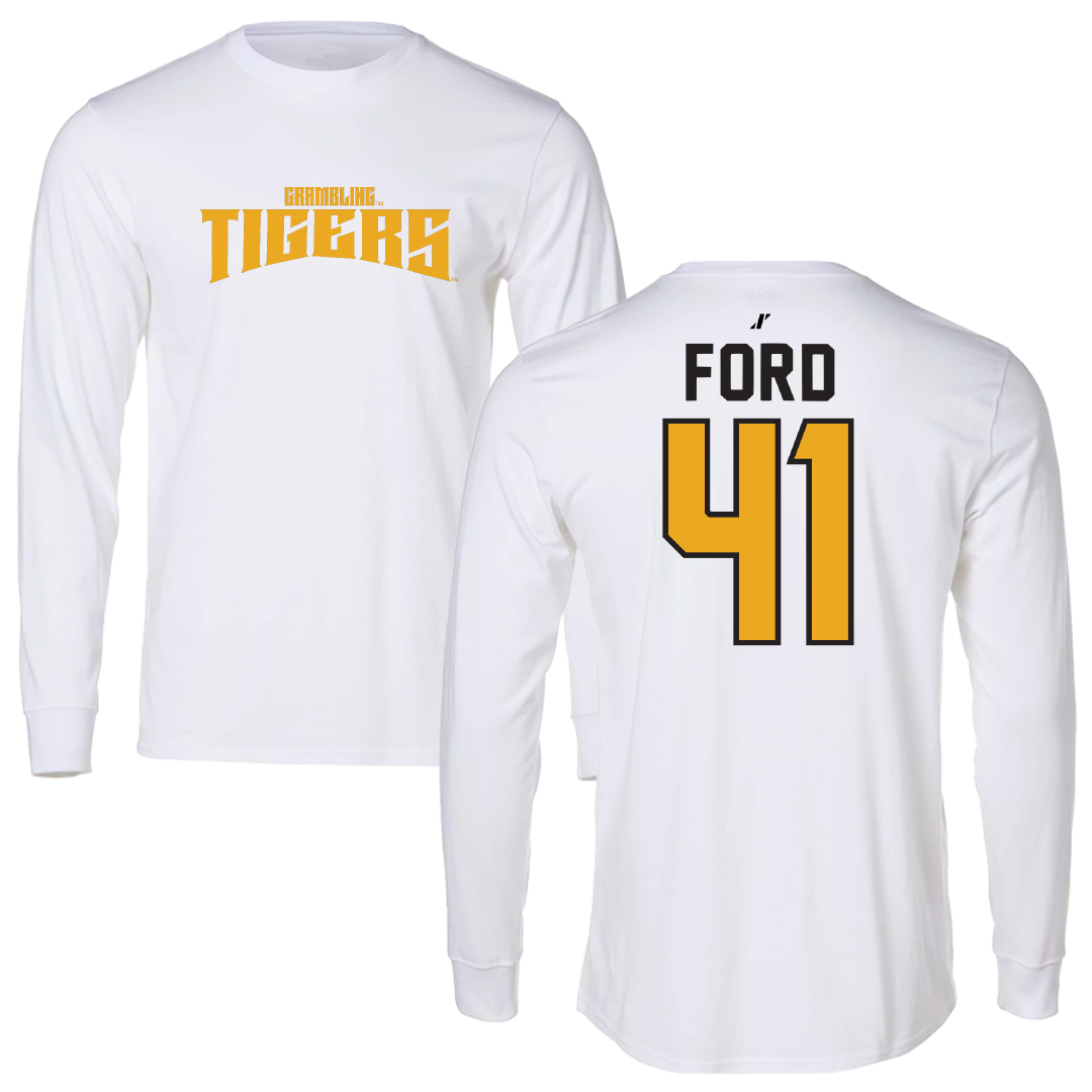 Grambling State University Soccer White Classic Long Sleeve - #41 Jasmine Ford