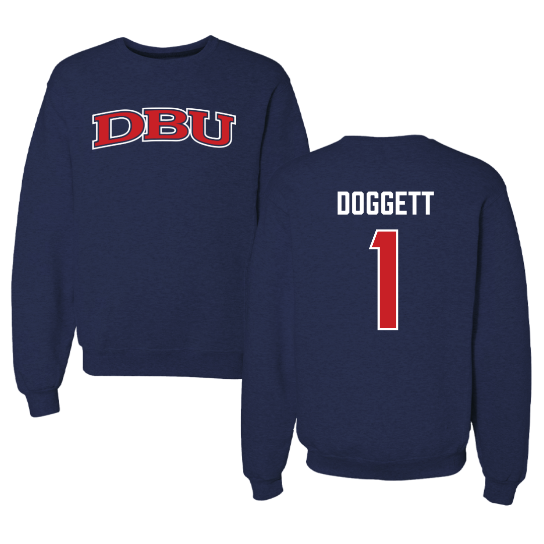 Dallas Baptist University Volleyball Navy DBU Crewneck - #1 Daylee Doggett