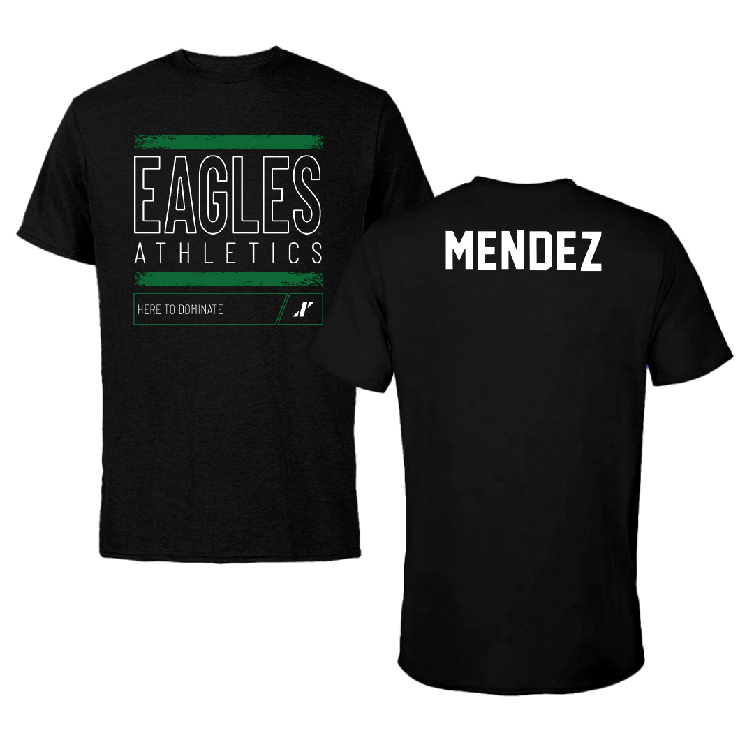 Eastern Michigan University Tennis Black Dominate Performance Tee - Regina Mendez