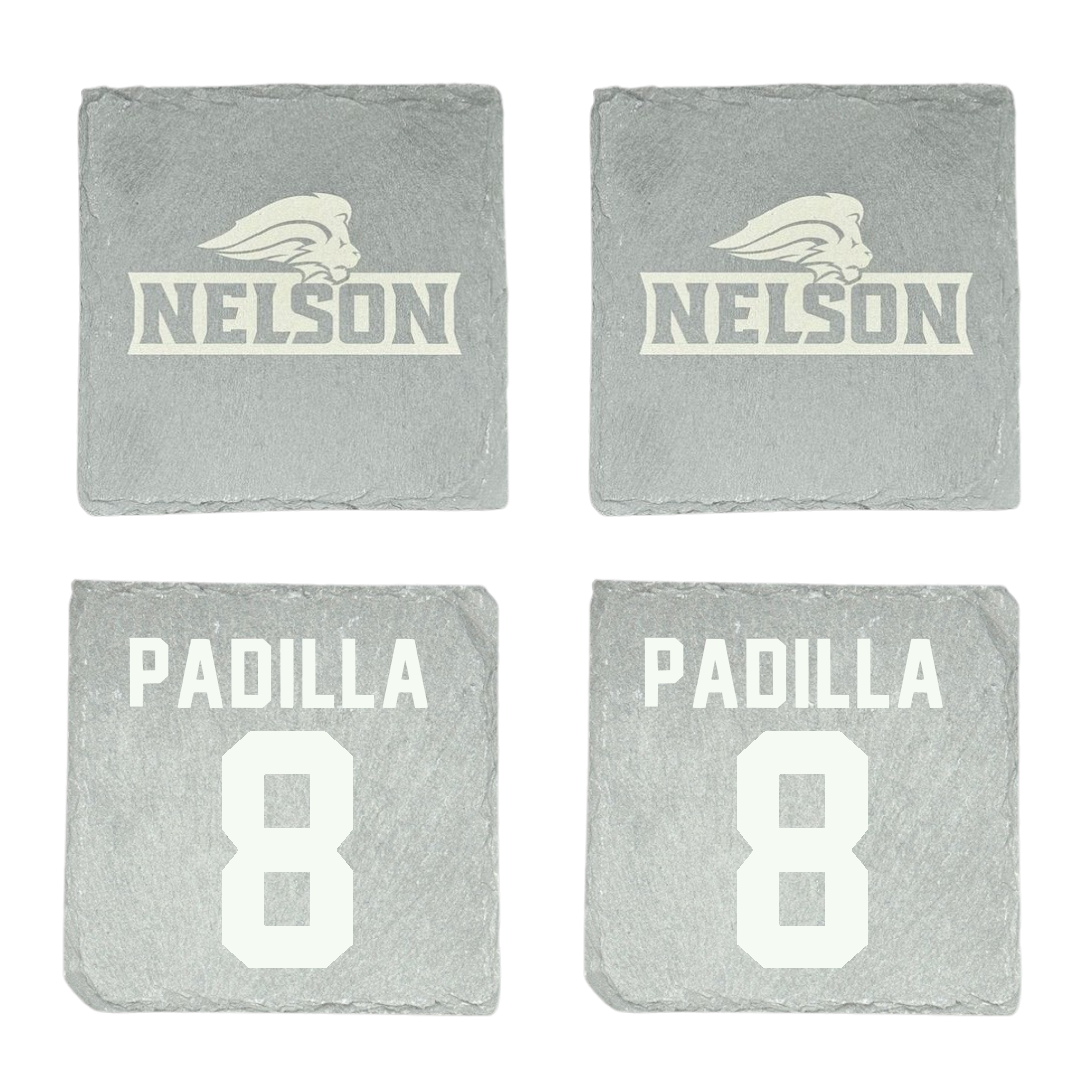 Nelson University Baseball Stone Coaster (4 Pack)  - #8 Carson Padilla