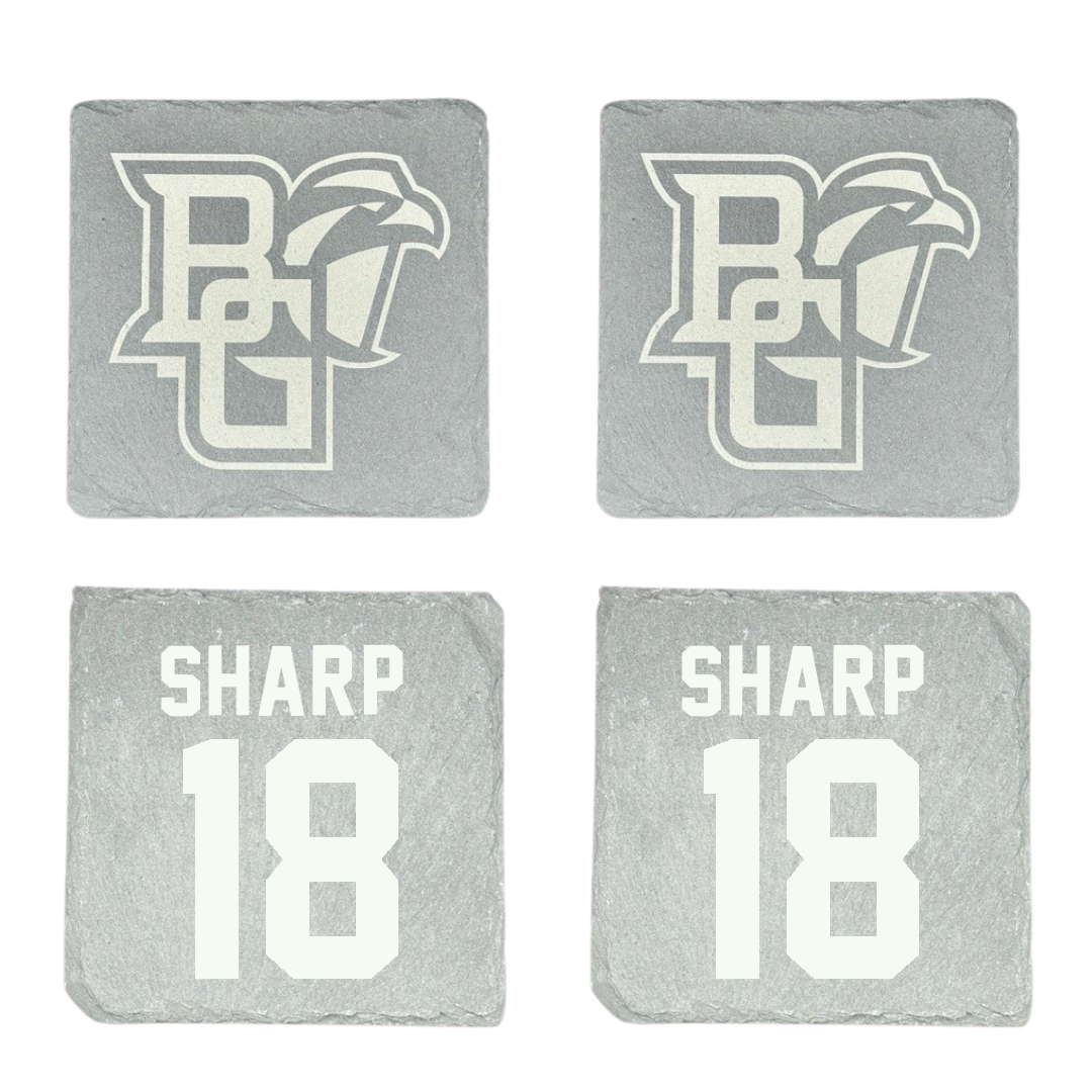Bowling Green State University Football Stone Coaster (4 Pack)  - #18 Winn Sharp