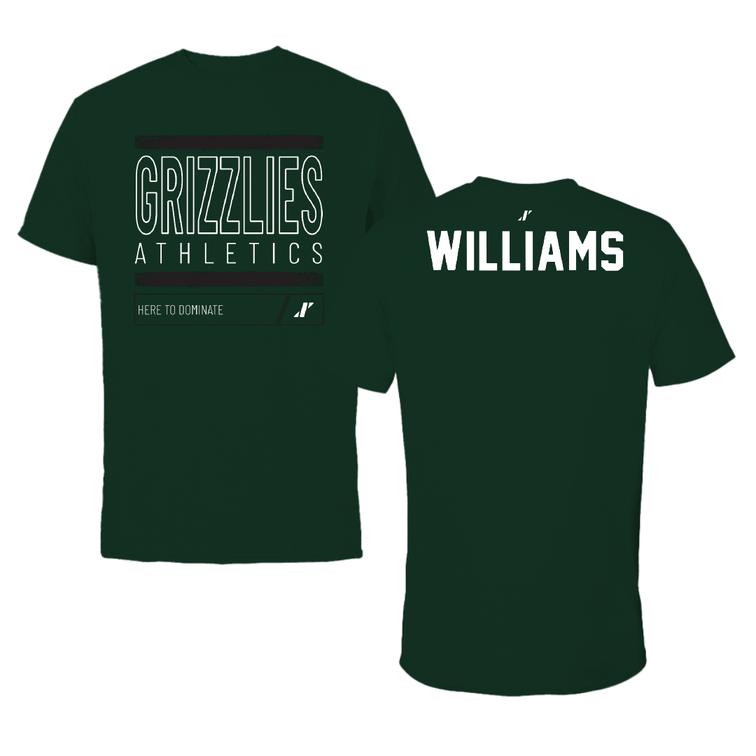 Adams State University Wrestling Forest Green Dominate Tee - Corrie Williams