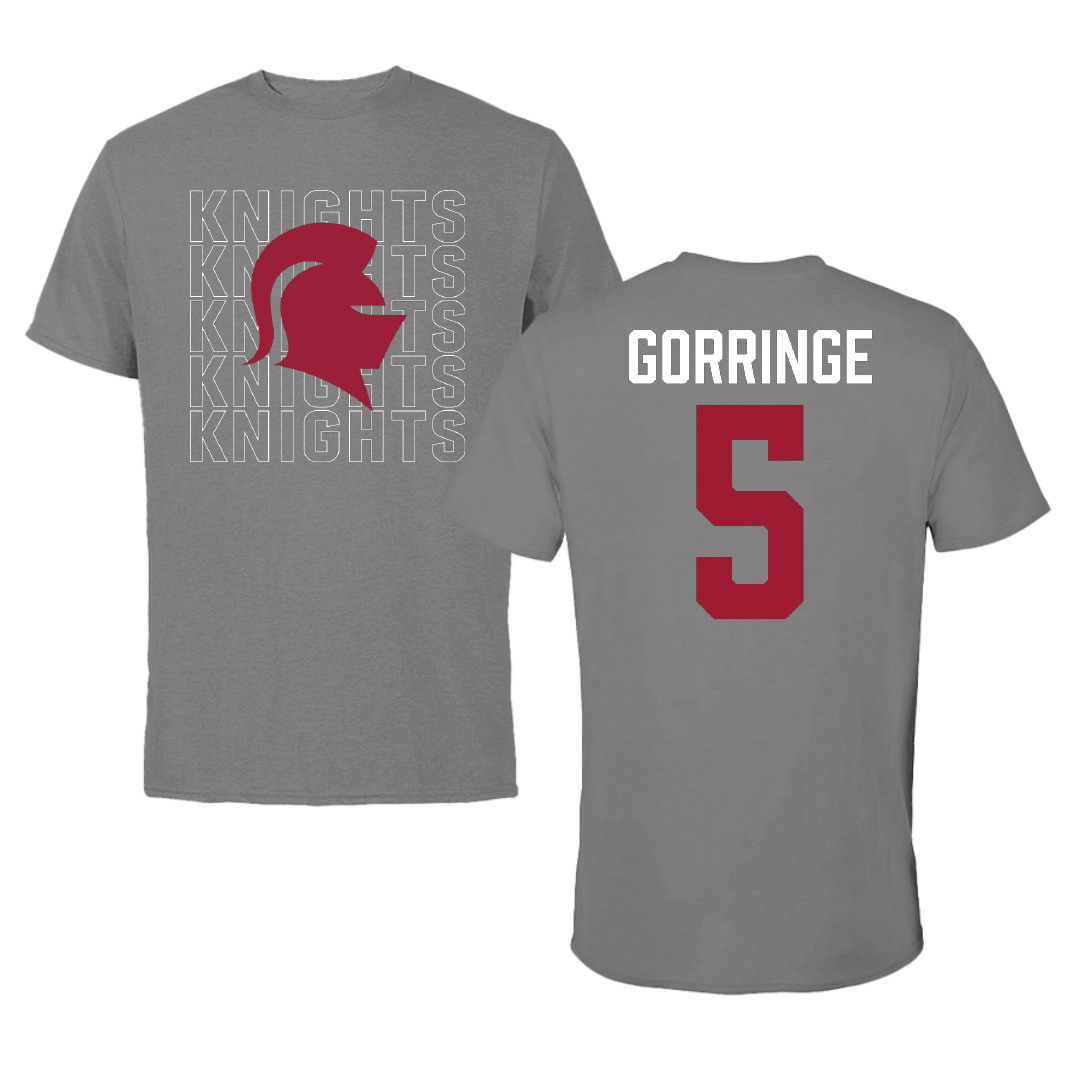 Southern Virginia University Soccer Dark Gray Performance Tee - #5 Jackson Gorringe