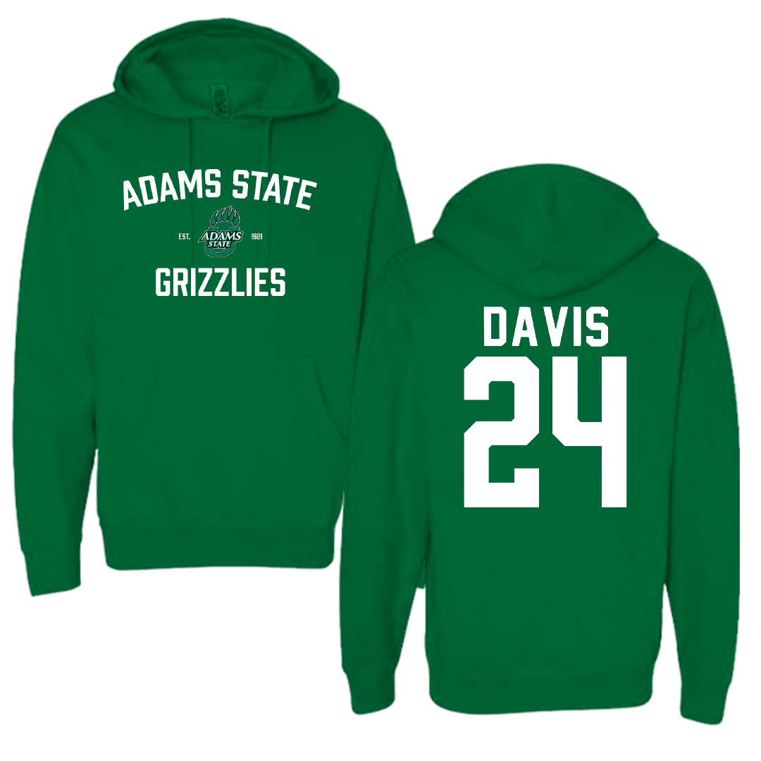 Adams State University Basketball Green General Hoodie - #24 Riahana Davis