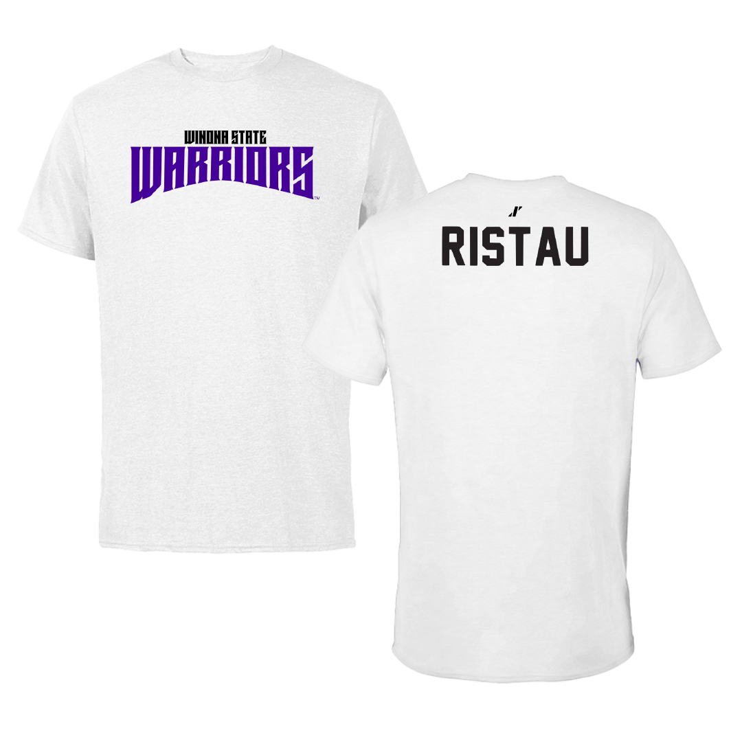 Winona State University Tennis White Classic Tee - Lainy Ristau