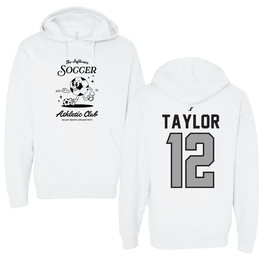 Soccer White Influxer Athletic Club Hoodie - #12 Kyra Taylor