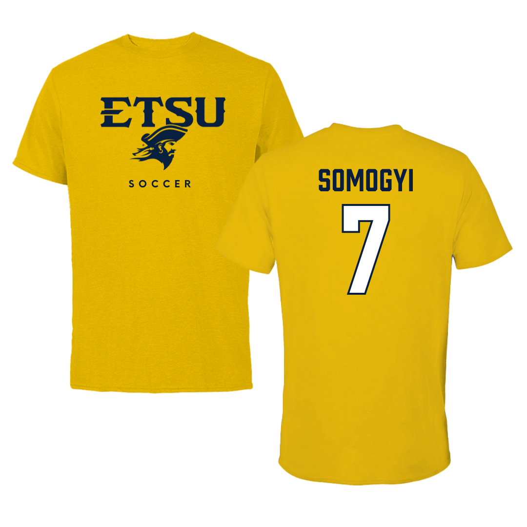 East Tennessee State University Soccer Gold Performance Tee - #7 Sydney Somogyi