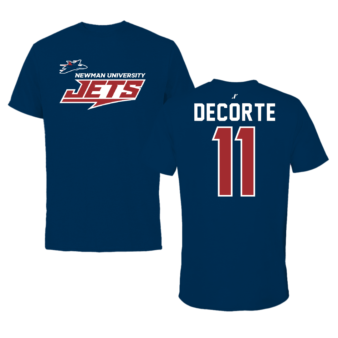 Newman University Softball Navy General Performance Tee - #11 Kinyon DeCorte