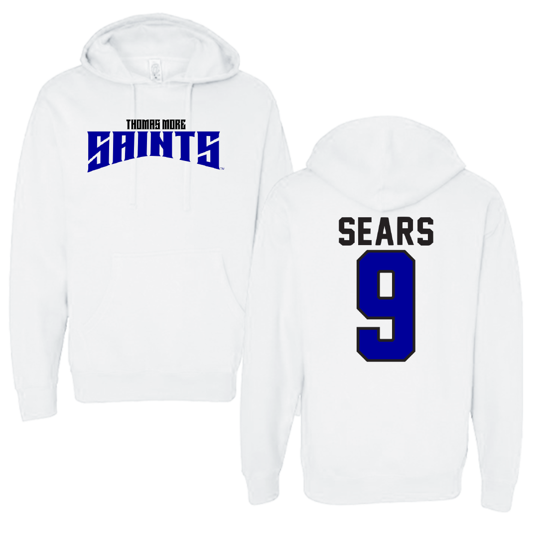 Thomas More University Bowling White Classic Hoodie - #9 Corinne Sears