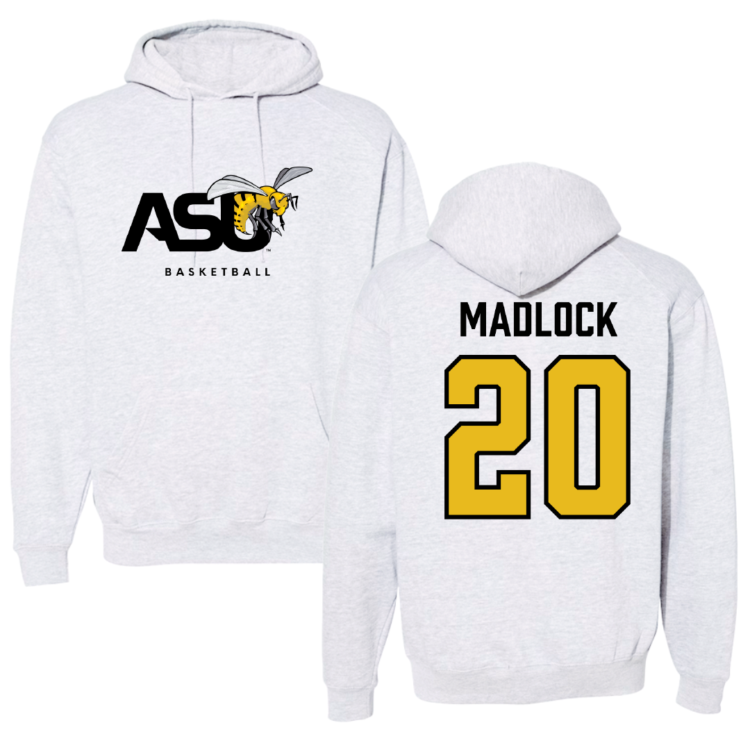 Alabama State University Basketball Gray Hoodie - #20 TJ Madlock