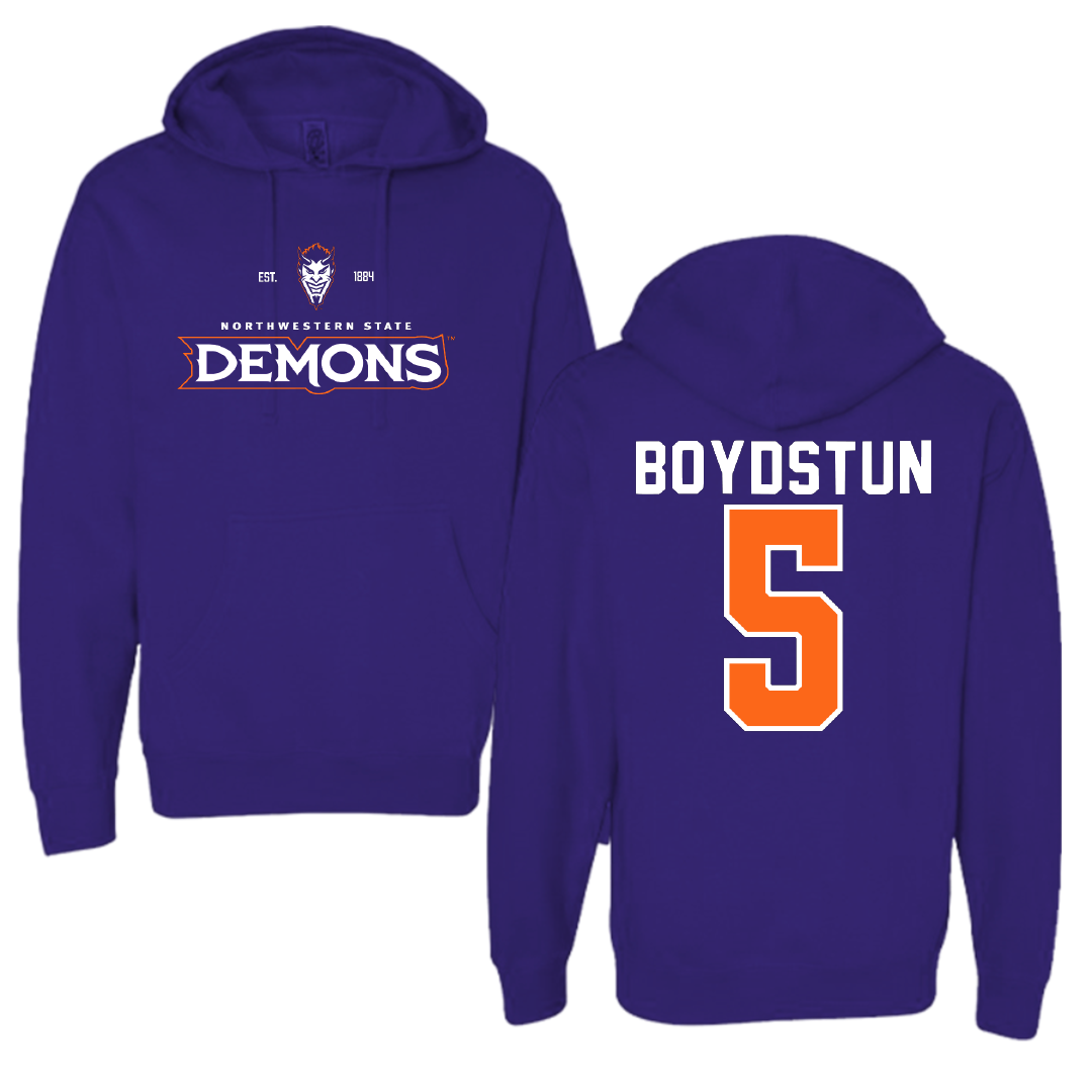 Northwestern State University Volleyball Purple General Hoodie - #5 Piper Boydstun