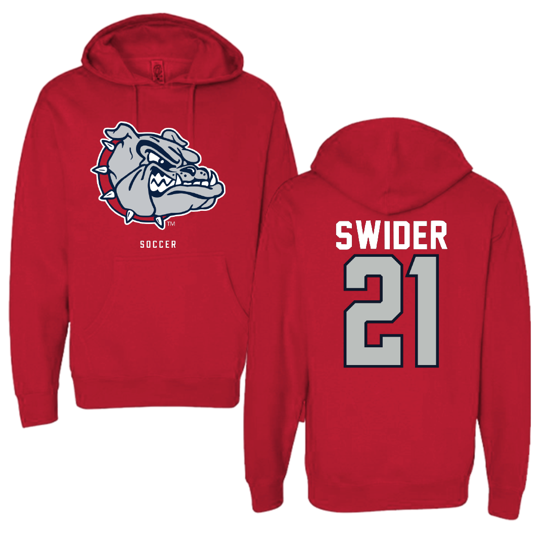 Gonzaga University Soccer Red Hoodie - #21 Christopher Swider