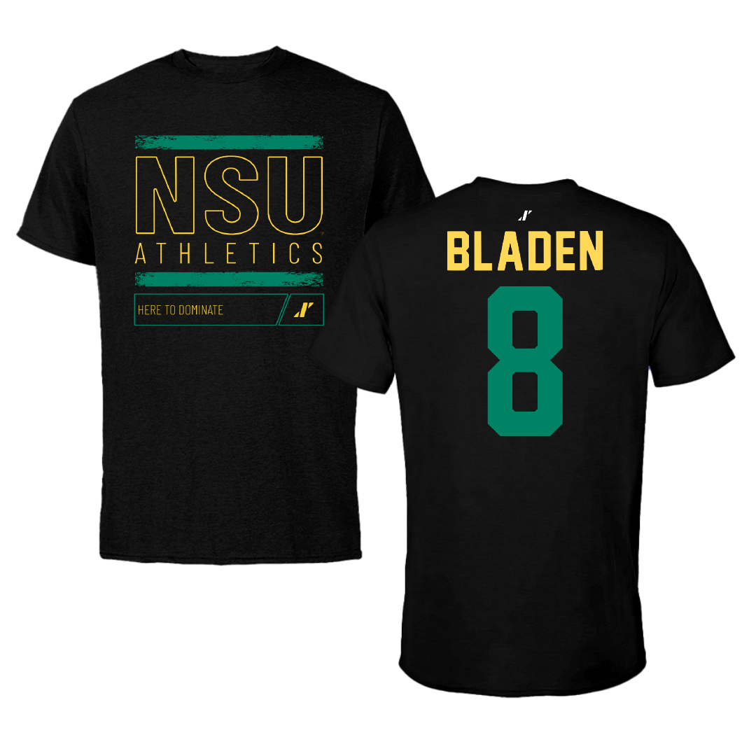 Norfolk State University Basketball Black Dominate Tee - #8 Tyrel Bladen