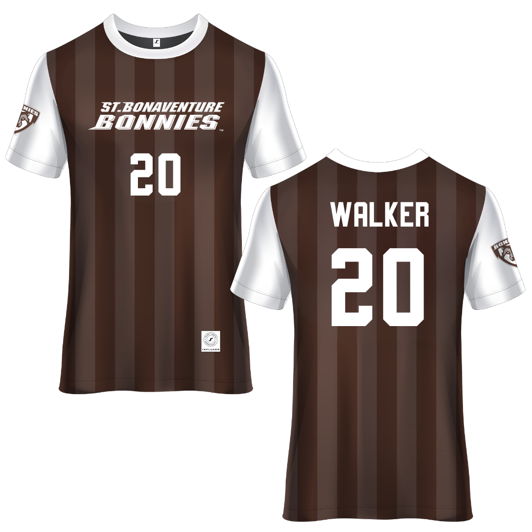 St. Bonaventure University Brown Soccer Jersey - #20 Hannah Walker