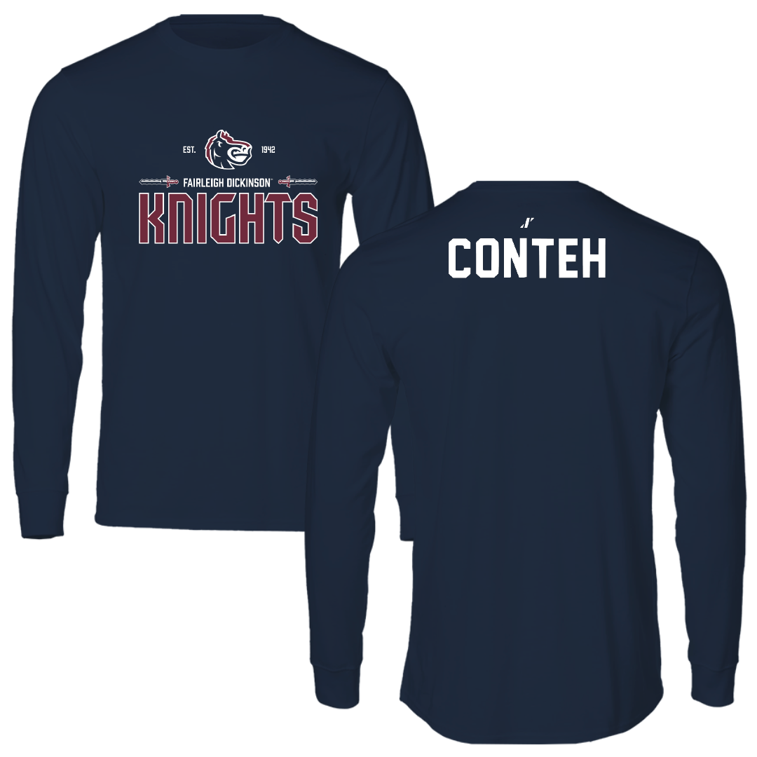Fairleigh Dickinson University-Metropolitan Campus TF and XC Navy General Performance Long Sleeve - Ekuyami Conteh