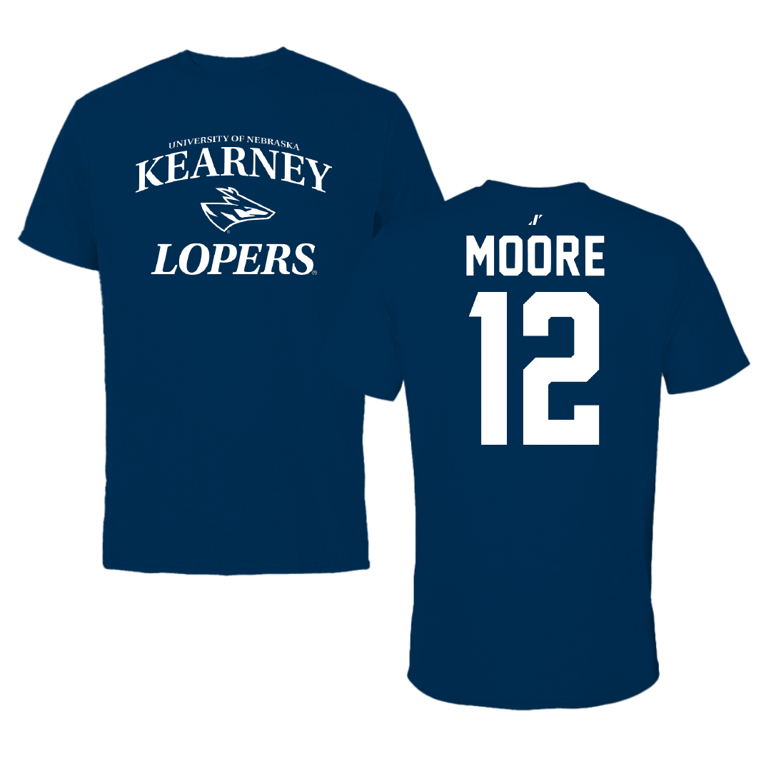 University of Nebraska at Kearney Basketball Navy General Tee - #12 Samantha Moore