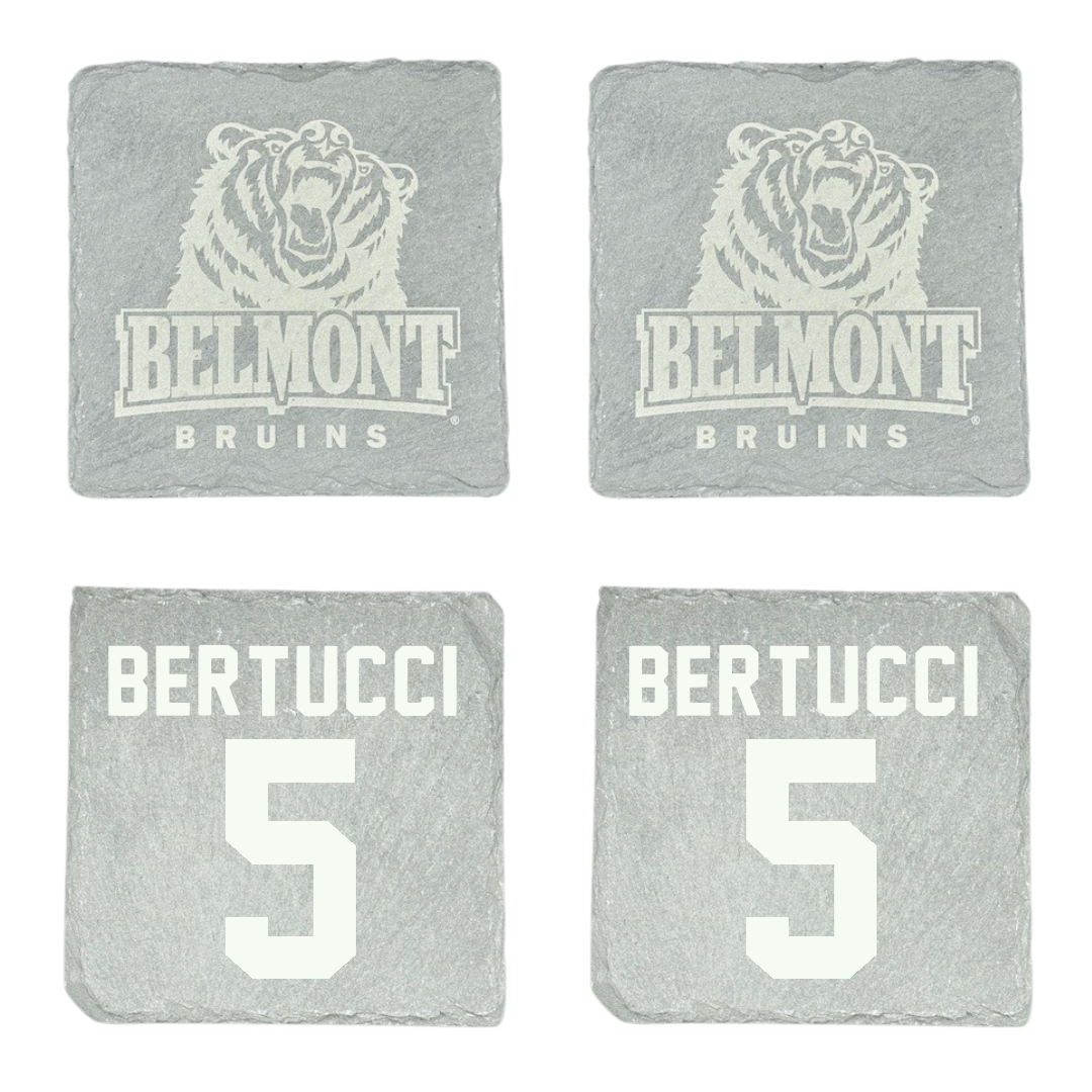 Belmont University Softball Stone Coaster (4 Pack)  - #5 Ella Bertucci