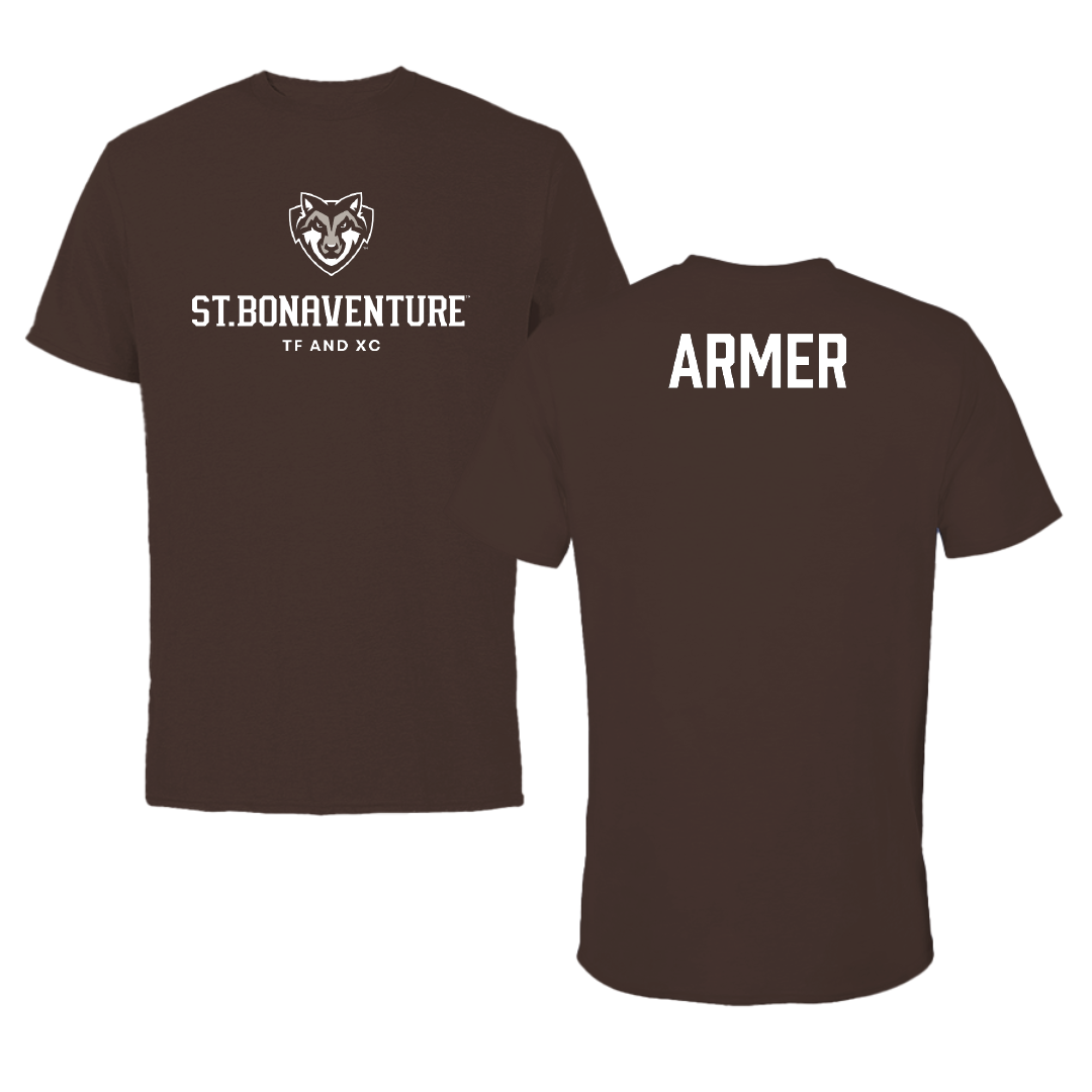 St. Bonaventure University TF and XC Brown Bonnies Tee - Jake Armer