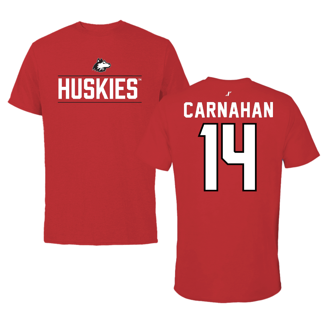 Northern Illinois University Softball Red General Tee - #14 Avery Carnahan